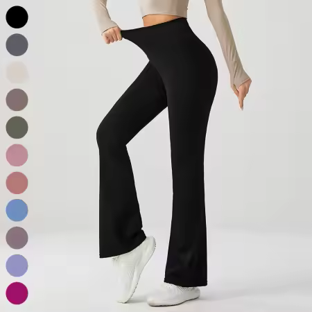 Women Flare Elastic Pants
