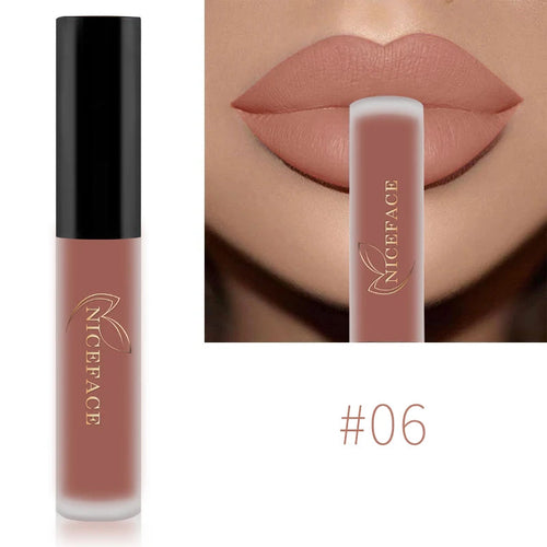 NICEFACE Matte Liquid Lipstick Waterproof Long Lasting Lip Gloss Tint