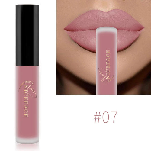 NICEFACE Matte Liquid Lipstick Waterproof Long Lasting Lip Gloss Tint
