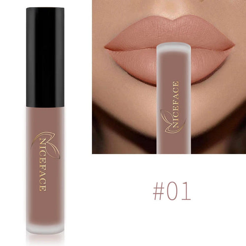 NICEFACE Matte Liquid Lipstick Waterproof Long Lasting Lip Gloss Tint