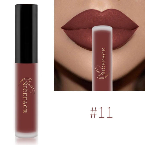 NICEFACE Matte Liquid Lipstick Waterproof Long Lasting Lip Gloss Tint