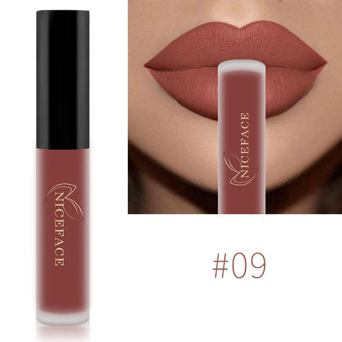 NICEFACE Matte Liquid Lipstick Waterproof Long Lasting Lip Gloss Tint