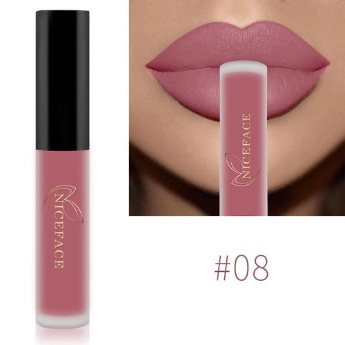 NICEFACE Matte Liquid Lipstick Waterproof Long Lasting Lip Gloss Tint