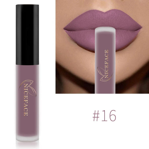 NICEFACE Matte Liquid Lipstick Waterproof Long Lasting Lip Gloss Tint