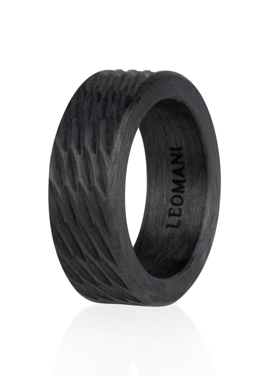 Carbon Fiber Ring LAUVA for Men