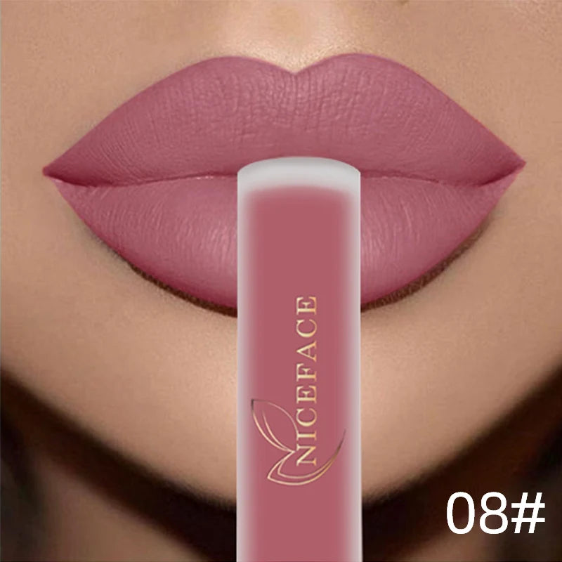 NICEFACE Matte Liquid Lipstick Waterproof Long Lasting Lip Gloss Tint
