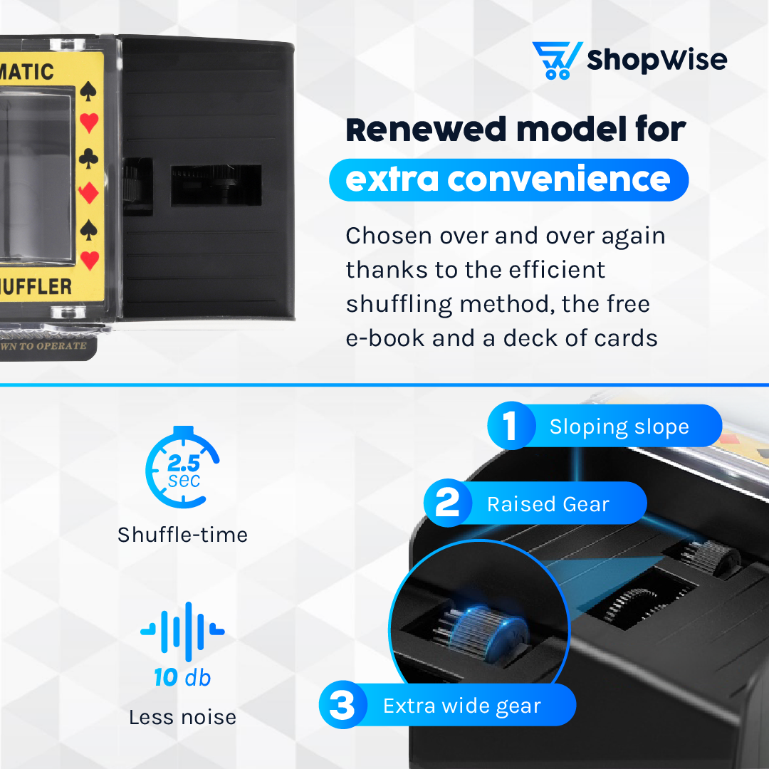 ShopWise Automatic Card Shuffling Machine Includes Playing Cards And Sweden Online Shop ShopWise Automatic Card Shuffling Machine Includes Playing Cards And Sweden Online Shop