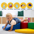 Soft Play 6 Foam Block Set - Pastel Turquoise Explorer